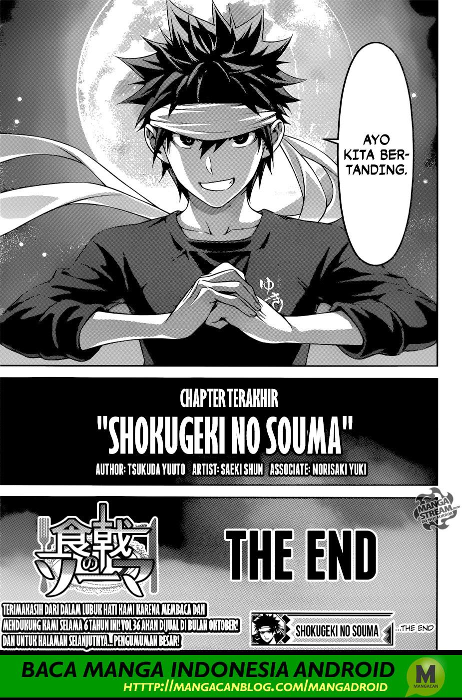 Shokugeki no Soma Chapter 315 – End